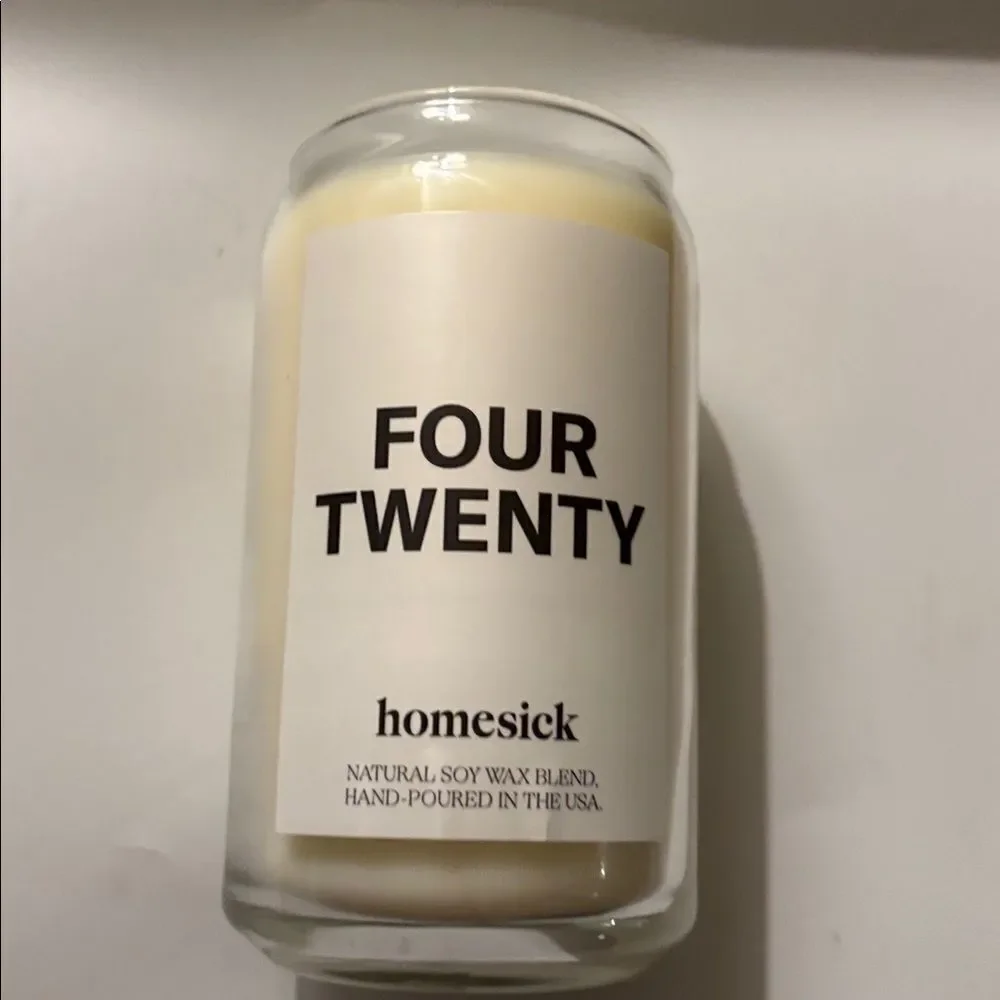 Homesick Scented Candles for Home (Four Twenty) - 13.75 oz Long-Lasting Natural